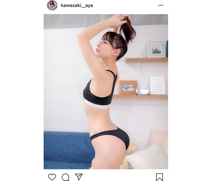 川崎あや、惜しみない「くびれ」美麗ショットに「美しい」「芸術の域」と大絶賛