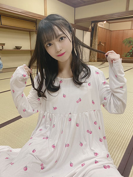 STU48 岩田陽菜のリアルパジャマ姿に大反響！「これは天使！」「癒される」「テレワークの背景にします」