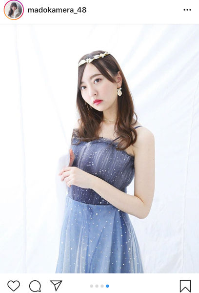HKT48 森保まどか、まるで普段着！ドレス衣装を着こなす姿に「本物のお姫様やん！」