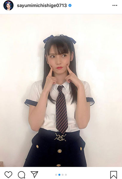 道重さゆみ、ツインテール×制服の王道アイドルショット公開！「かわいいは正義」「この美少女女子高生は誰ですか？」