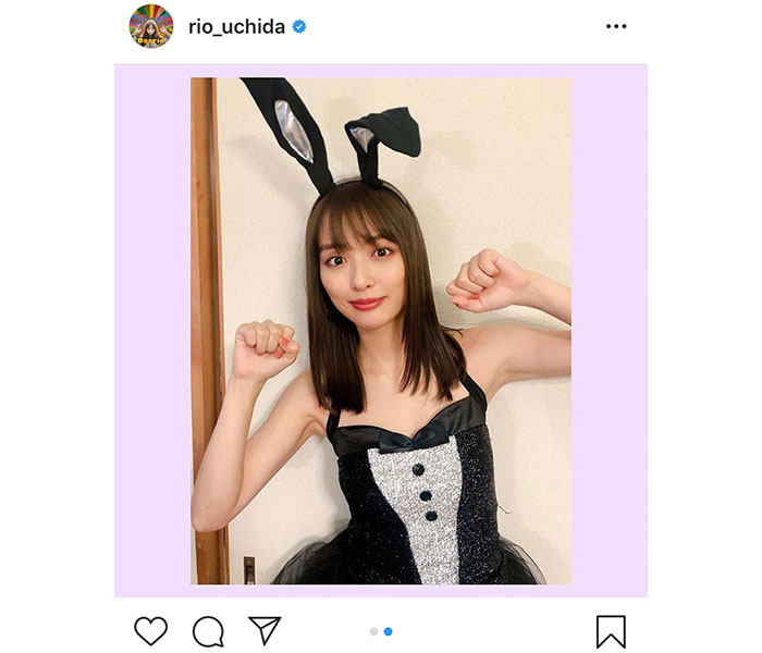 内田理央が秘蔵バニーガール写真を公開！「愛しいっす！」 「半目でもかわいい」