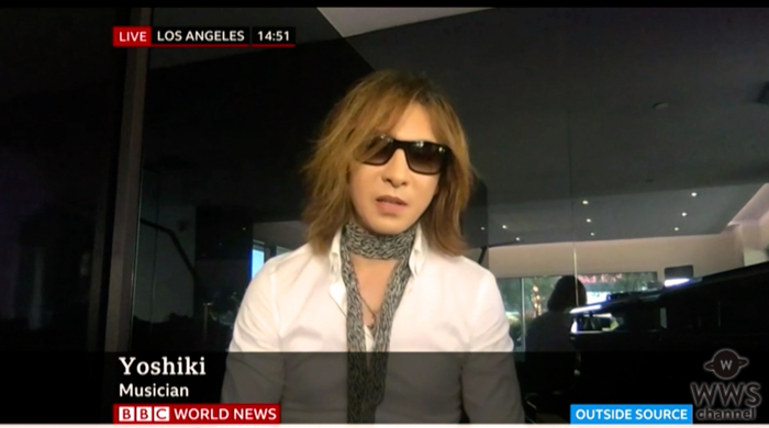 X JAPAN YOSHIKI、英BBC出演で訴え「ファンや友達を本当に救いたいんです」