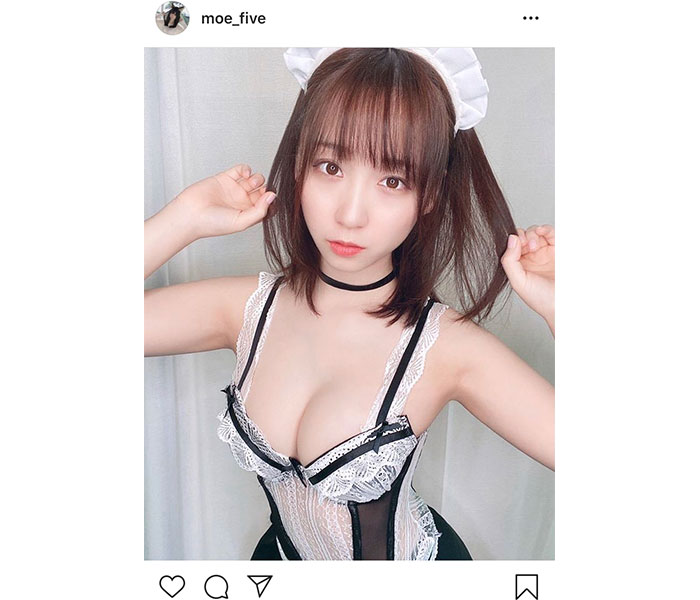 伊織もえ、透明感あふれるセクシーメイドショットを公開！「是非我が家にいらしてください」