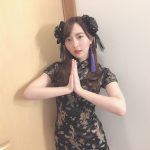 HKT48 森保まどか、黒チャイナドレス姿に「なんて可愛いの」「優勝です！！」と歓喜の声