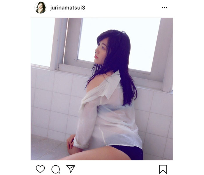 SKE48 松井珠理奈、シースルーのセクシーグラビアを蔵出し披露！「珠理奈さん、綺麗」「素晴らしい」
