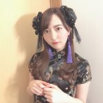 HKT48 森保まどか、黒チャイナドレス姿に「なんて可愛いの」「優勝です！！」と歓喜の声