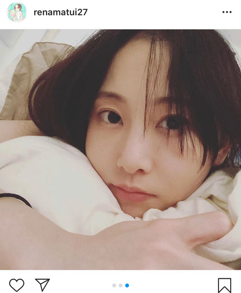 松井玲奈、リラックスしたおうち写真を公開「美人すぎ」「雰囲気がよき」