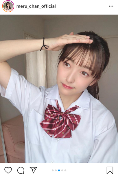 HKT48 田島芽瑠が夏服制服と共に青春の妄想シチュエーションを大公開！「こんな青春見て見たかった」