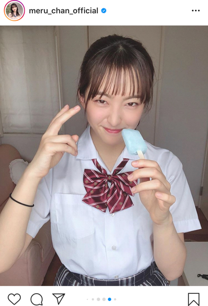 HKT48 田島芽瑠が夏服制服と共に青春の妄想シチュエーションを大公開！「こんな青春見て見たかった」