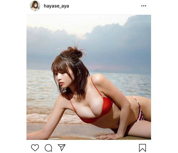 早瀬あや、期間限定（？）な美麗スタイルの水着ショットを公開！