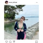 平田梨奈、セクシーすぎるウエットスーツ姿に釘付け！「色気たっぷり」「ひらりー、ナイスセクシー」