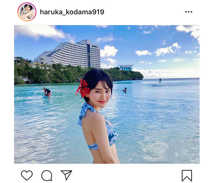 兒玉遥、海と空に映える青ビキニショット公開「夏が恋しい」