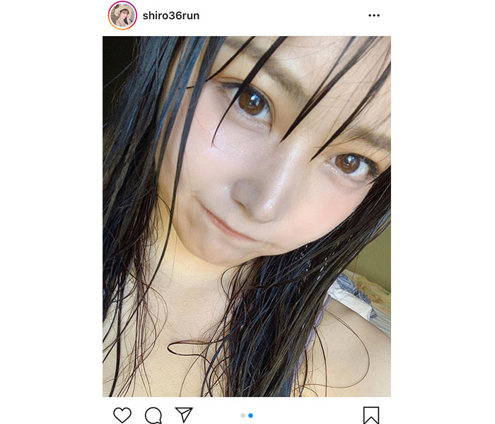 NMB48 白間美瑠、「水も滴るいい女」ショットに絶賛の声ぞくぞく