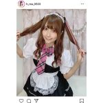 花咲れあのYouTubeで披露したメイド姿に「可愛い」の嵐！「動画みました！」「必見ですね」