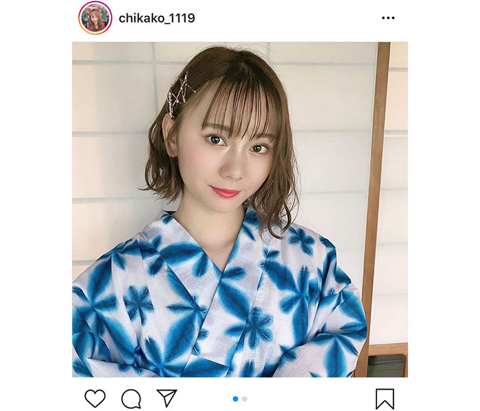 SKE48 松本慈子、凛とした視線で見つめる浴衣姿に絶賛！「想像を絶する美人」「爽やかでいい感じ！」