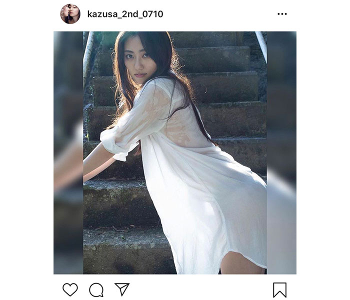 奥山かずさ、写真集重版決定！透け感ある幻想的な未収録カット公開