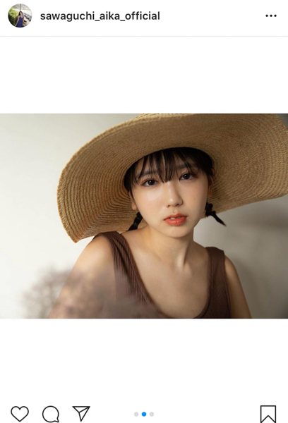 dela 沢口愛華、麦わら帽子が似合う夏ポートレートを披露「大人っぽくて綺麗です！」