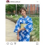 斎藤ちはるアナ、爽やかな浴衣ショットを公開！「浴衣姿最高」「よっ、和服美人！」