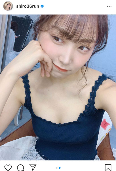 NMB48 白間美瑠、胸元セクシーなタンクトップ姿に釘付け！「みるるん素晴らしいよ」「1秒で保存しました」