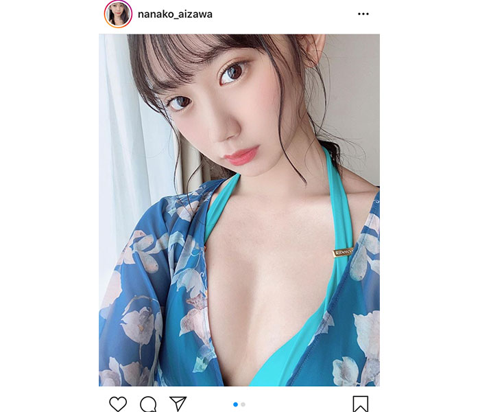 レースクイーン・相沢菜々子の透明素肌とあらわな美バストに「肌の透明感！」「艶やかです」と反響