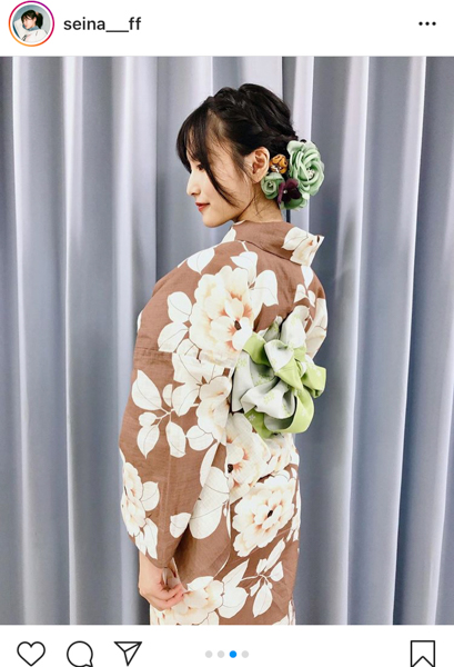 AKB48 福岡聖菜がハタチを迎えて初の浴衣ショットを披露！「大人っぽくてかわいい！」「本当に素敵過ぎる」