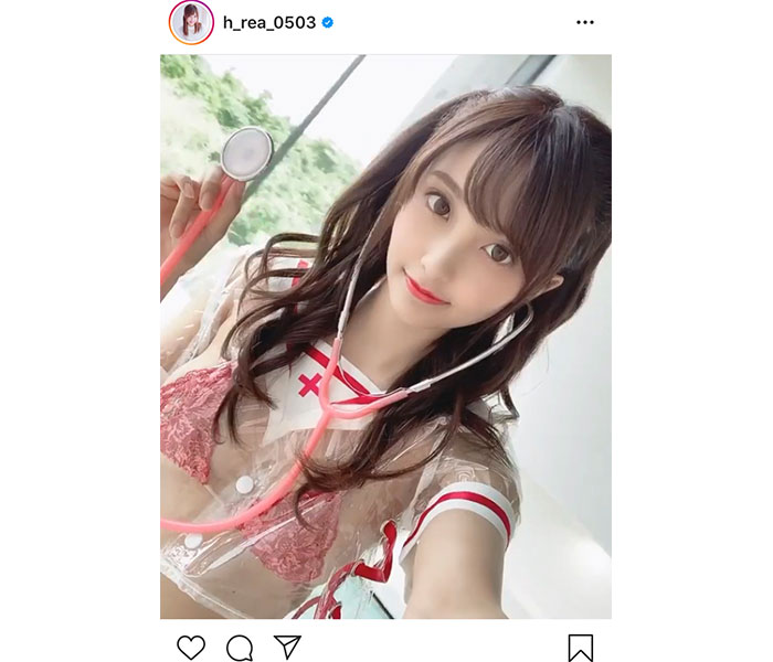 花咲れあ、透け感ナース服のコスプレムービー公開！「お人形さんみたい」「ドキドキしちゃう」