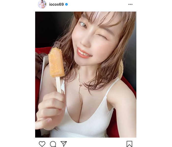 グラビアアイドル・伊織いお、舌ぺろウインクの自撮りムービー公開「ずっと見ていられる」