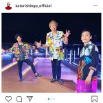 香取慎吾、「ななにー」終わりの稲垣吾郎、草なぎ剛との3ショット披露「少しでも笑顔の多い1カ月になりますように」