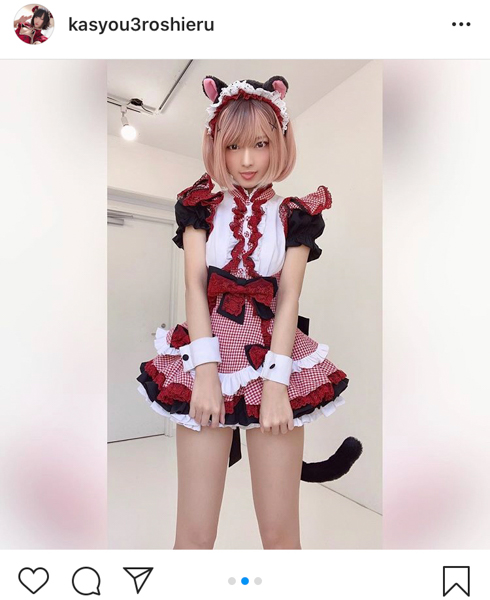 火将ロシエル、自作の猫耳メイド服が話題！「ハイセンスですね」「天使やわ！」