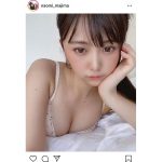 真島なおみ「寝かせませんっ！」見つめる添い寝ショットに絶賛の声