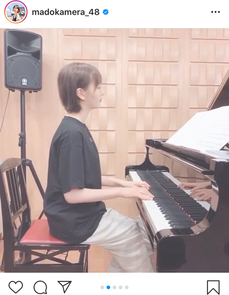 HKT48 森保まどか、“まどらー”の心に響くピアノ練習動画を公開「ほんとに癒される」