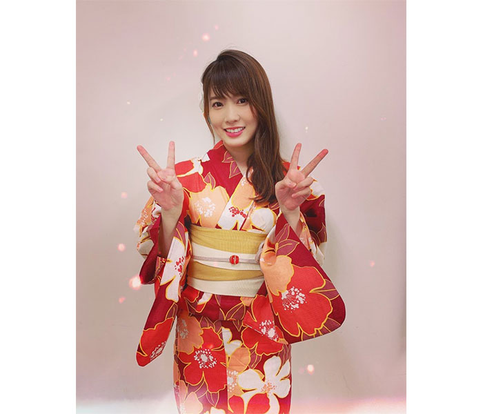 AKB48 岡部麟 、優美な赤い浴衣ショットを披露！「唯一の浴衣写真となりそうです！」