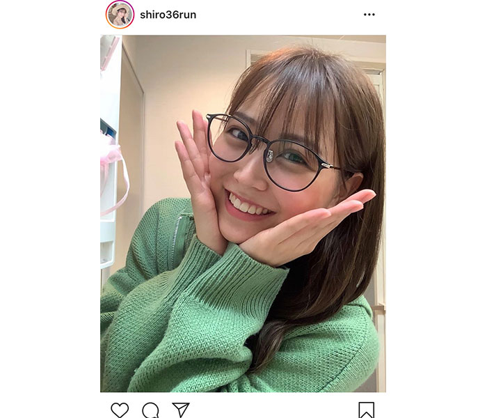 NMB48 白間美瑠のメガネ姿が「可愛すぎ」「普通にキュンとした」と話題に！