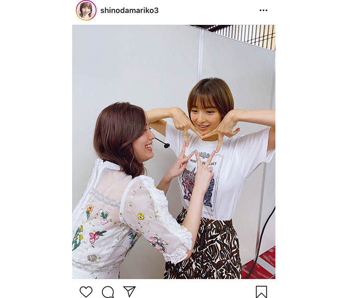 篠田麻里子＆松井珠理奈の仲睦まじい姉妹2ショットに歓喜の声「微笑ましい」「大好きコンビ」