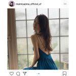 矢島舞美、背中ざっくり開きのドレス写真と共に2021年カレンダーの発売を告知「綺麗すぎて涙が出てきました」