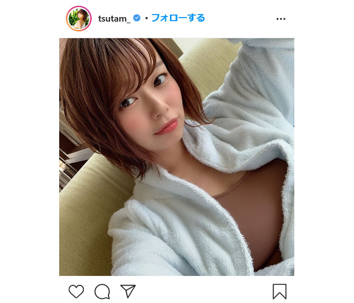 グラビアアイドル・和地つかさ「グラカラ」オフショットをアップ　「こんにちは、かわいい・お姫様」「むちゃくちゃ可愛い　niceプロフィール画像」