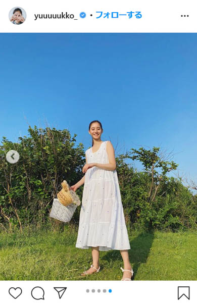 新木優子、夏らしい涼し気コーディネートを披露「もう秋が近づいてきてるので夏服ラストスパート‼︎」