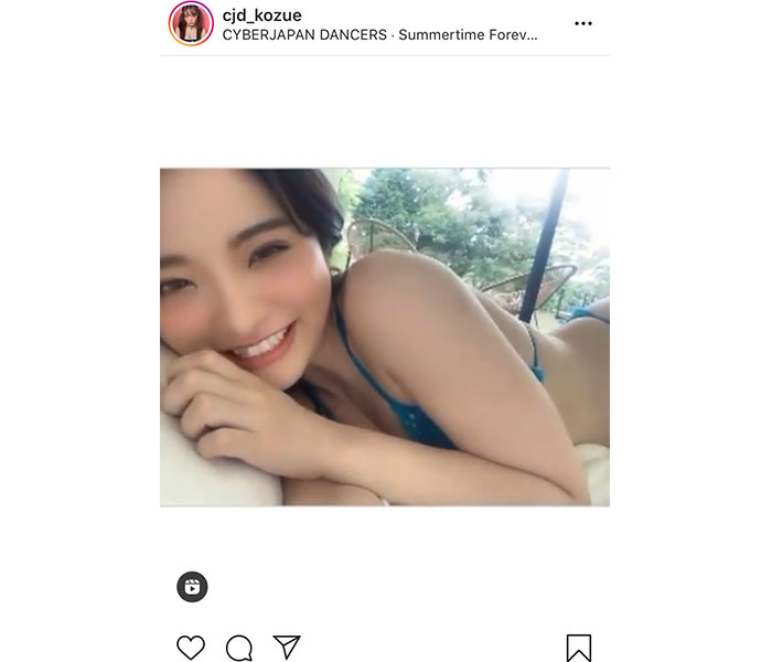 サイバージャパンダンサーズ・KOZUE、添い寝気分で朝を迎える動画に「あざと可愛い！」「最高すぎるっ！」と反響