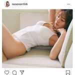 ほのかの美ボディが浮かぶ白キャミソール姿に「綺麗な体」「セクシー過ぎます」と反響
