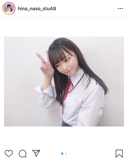 STU48 岩田陽菜、制服姿で髪を結ぶ仕草にファン大反響！「可愛すぎて辛い」「ひなちゃんは最強」