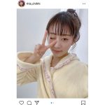 NMB48 川上千尋、気になるガウン姿でソログラビア掲載を告知！「すごく早く見て欲しい気持ち」