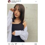 前田希美、肩出しキャミ姿の大人の色気ショットに歓喜の声！「透明感抜群」「どタイプすぎます！」