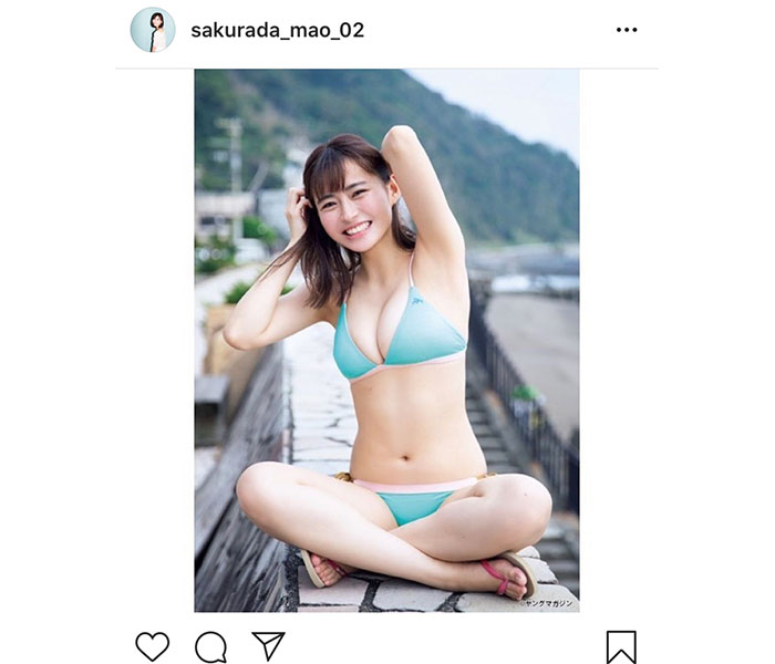 桜田茉央、純白素肌の海風ポートレートに「めちゃくちゃ健康的」「海辺のマーメイドのよう」と反響！