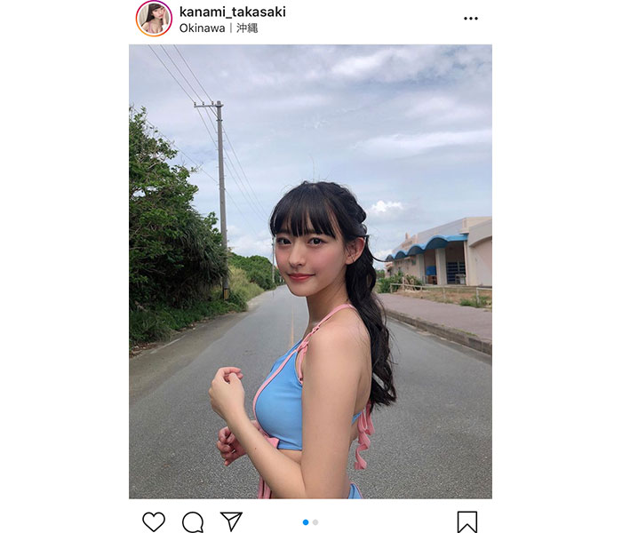 高崎かなみ、沖縄で撮影されたヘルシービキニショットに「可愛い」「いつ見ても美人」と反響！