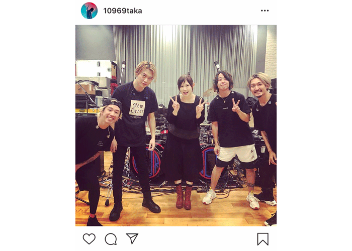 ONE OK ROCKのリハーサルスタジオに絢香が！インスタライブでの約束どおり「本当に来てくれたー」