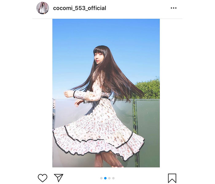 Cocomi、母・工藤静香のお下がりワンピースで披露！「母娘で時代を超えるのって素晴らしい」