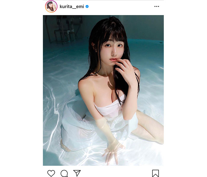 くりえみ、まるで女神のような息を飲むグラビアに反響！「すごく美しい」「吸い込まれそう」