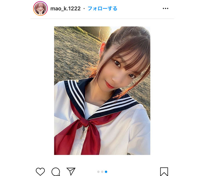 ラストアイドル 栗田麻央、最新MVで見せた現役セーラー服が話題！「その笑顔癒される」