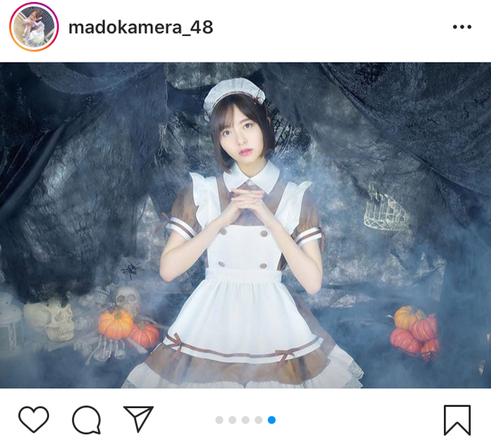 HKT48 森保まどか、ハロウィンにご給仕したくなるメイド衣装を大公開！「似合い過ぎて魂抜けそう」