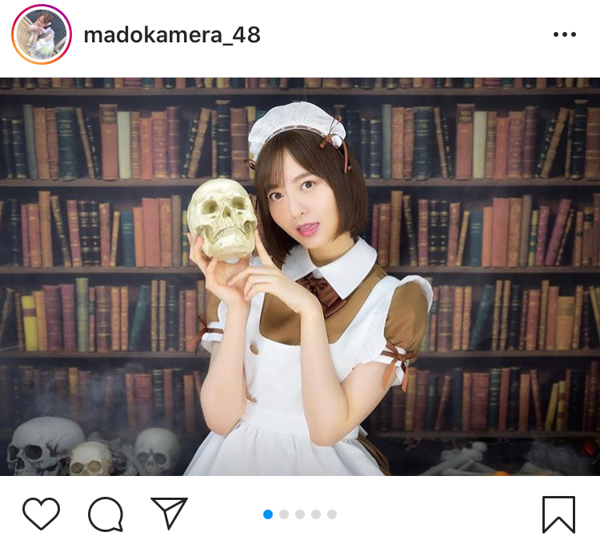 HKT48 森保まどか、ハロウィンにご給仕したくなるメイド衣装を大公開！「似合い過ぎて魂抜けそう」